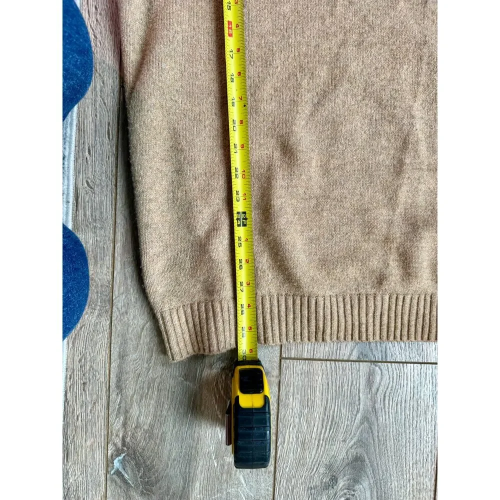 Goodfellow & Co Men's XL Colorblock Hooded Sweater Navy Tan Pullover